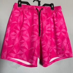 Spyder Pink Geometric Athletic Shorts